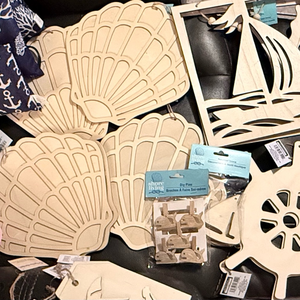 56 PIECE Nautical Wooden Craft Beach Set